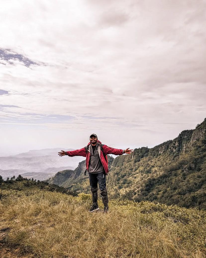 Amidst the mountains, I stand, reminded that growth happens when you embrace both the highs and lows of life. 🌿 Devil's Staircase - යකාගේ පඩිපෙල, Sri Lanka